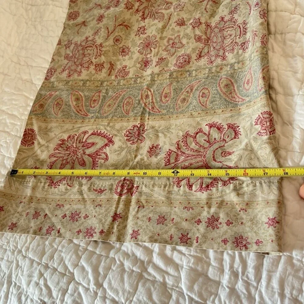 Vintage Ralph Lauren Cotton USA Amelia‎ Floral King Pillowcase Paisley Cottage